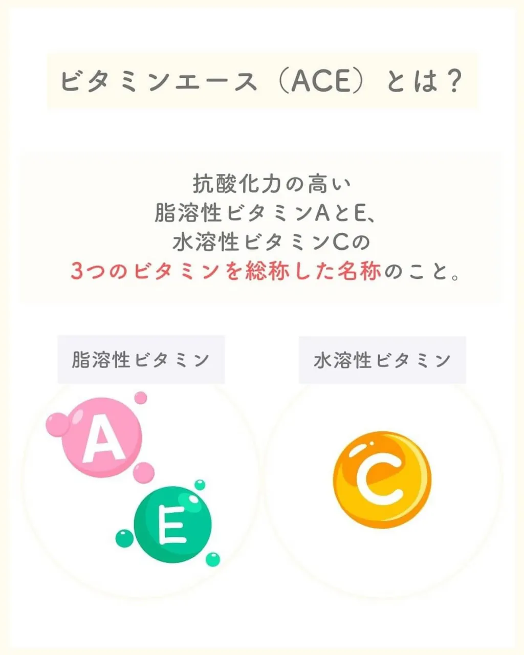 ＼美肌に欠かせない／ビタミンエース って何？